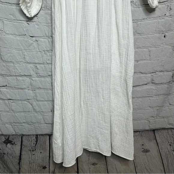 NWT J. Crew Scoop Neck Cotton Midi Dress Soft Gauze White Size Small - Picture 7 of 12
